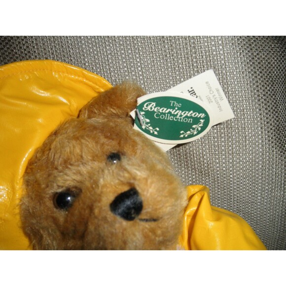 NEW BY TOBY, 2001 VINTAGE BEARINGTON PLUSH 13" TEDDY BEAR "DONALD" WITH DUCK - Picture 2 of 12